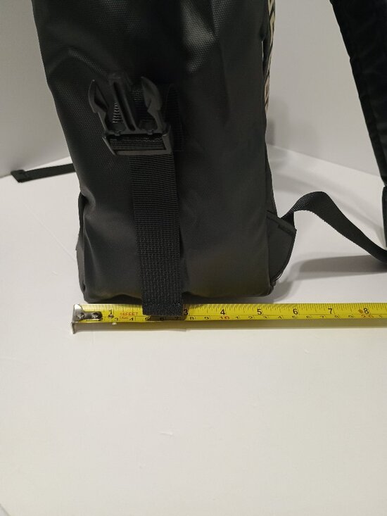 Versace Black Gold Greek Key Backpack Travel Bag main image 4